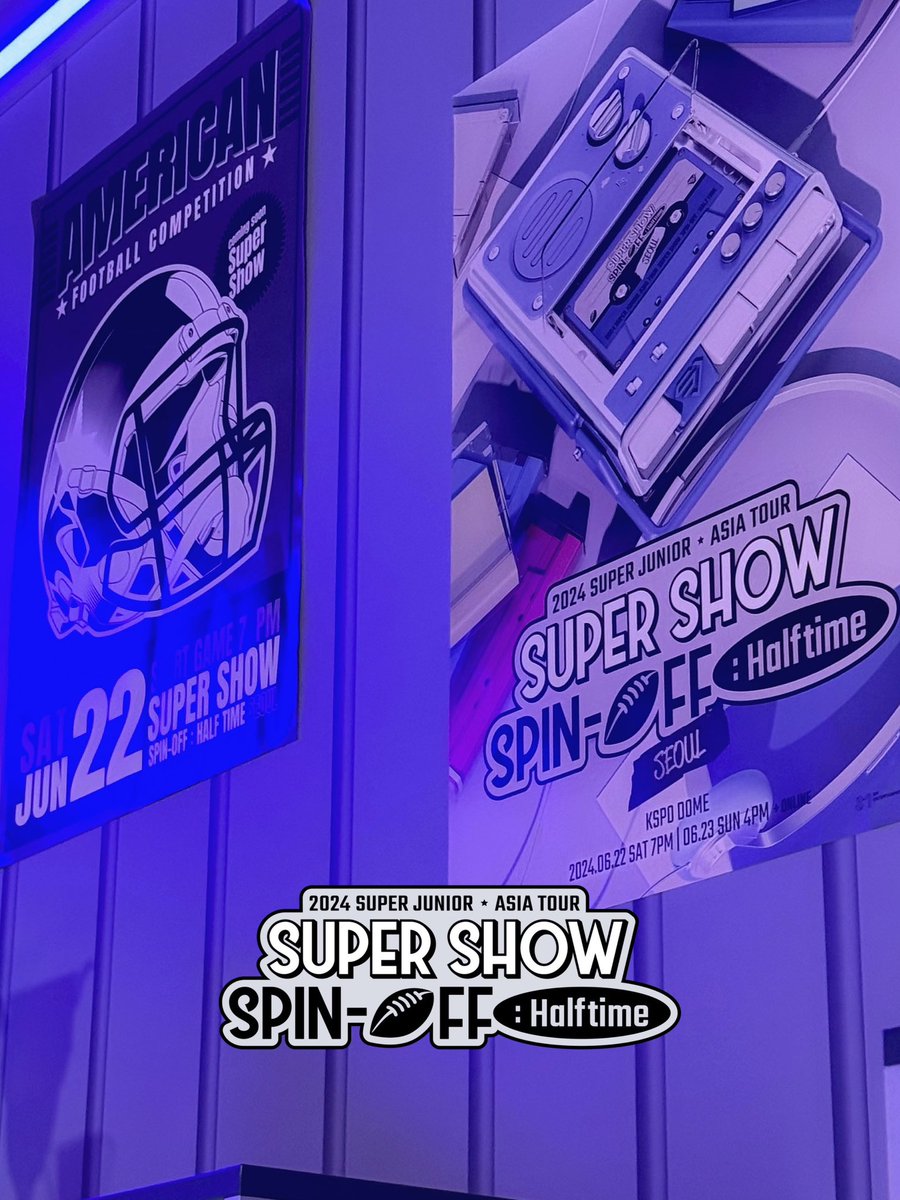 Are you ready? 🏈 📅 2024.06.22(SAT) 7PM (KST) 📅 2024.06.23(SUN) 4PM (KST) 📍KSPO DOME #SuperShow_Spinoff_Halftime #SSS_HALFTIME #슈퍼주니어 #SUPERJUNIOR