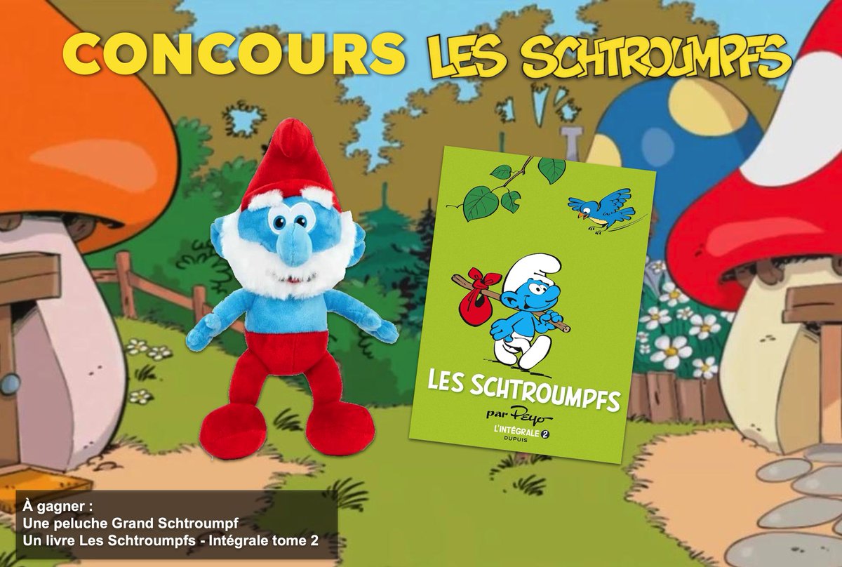 #CONCOURS
En 2024, le @parc_spirou a inauguré une attraction sur les Schtroumpfs. Pour fêtez ça, tentez de remporter ce lot !

Et vous, quelle attraction du Parc Spirou vous intéresse ?
🔗 parcsathemes.fr/france/parc-sp…

Pour participer : RT + Follow
Fin du concours 26.05.24 à 23h59