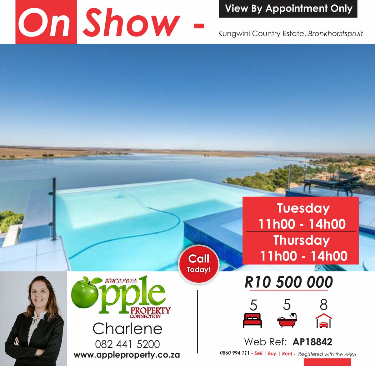 😎CHECK IT OUT!
🎉ONSHOW
#forsale
#kungwinicountryestate
#bronkhorstspruit #nationwide #ApplePropertyConnection
0860 994 111 | appleproperty.co.za