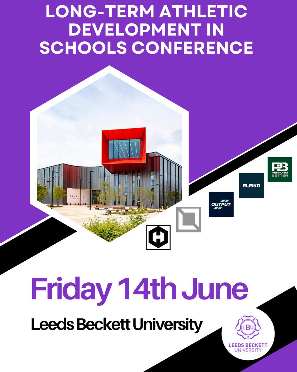 Research and Enterprise at Leeds Beckett (@lbu_rae) on Twitter photo Join <a href="/Carnegie_Sport/">Carnegie School of Sport</a> for this year's Long-Term Athletic Development in Schools Conference:
📆Friday 14 June
🕤 09:30 -17:00
🏛️Headingley Campus
🔗bit.ly/3KaviR7
17 industry experts will share their experience and perspectives throughout the day. Join <a href="/Carnegie_Sport/">Carnegie School of Sport</a> for this year's Long-Term Athletic Development in Schools Conference:
📆Friday 14 June
🕤 09:30 -17:00
🏛️Headingley Campus
🔗bit.ly/3KaviR7
17 industry experts will share their experience and perspectives throughout the day.