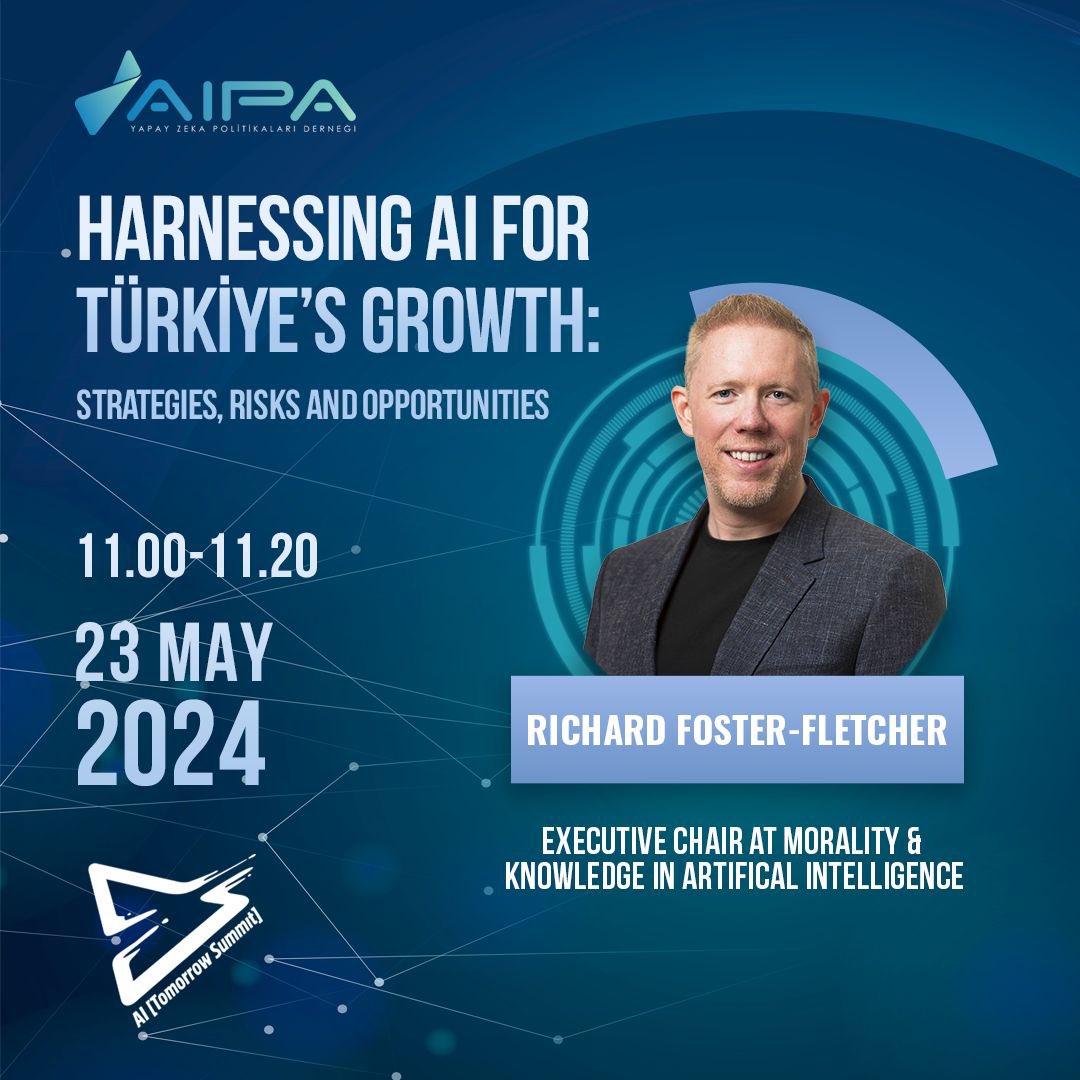 Alanında Türkiye'nin en kapsamlı Avrupa'nın sayılı yapay zeka zirveleriden biri olan AI Tomorrow Summit 2024 “Türkiye'nin Büyümesi için Yapay Zekadan Faydalanmak: Stratejiler, Riskler ve Fırsatlar” Oturumuna davetlisiniz! Kayıt için: aitomorrowsummit.com #Gelecekteyiz You