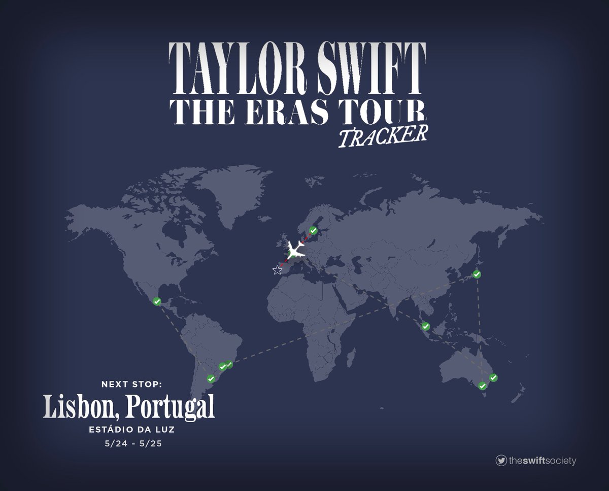 📍| NEXT: Lisbon, Portugal

— May 24th &amp; 25th at Estádio Da Luz