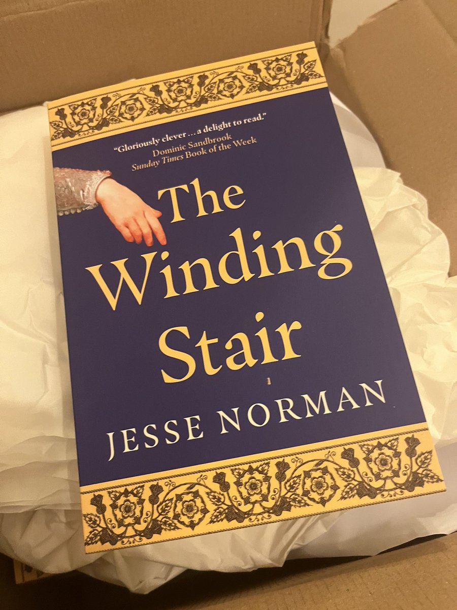 Very exciting moment! The paperback of THE WINDING STAIR has arrived. Including a new Afterword giving a glimpse of the hidden wiring of this historical novel...