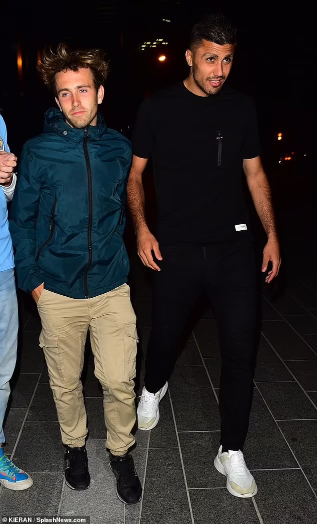 City_Xtra's tweet photo. Jack Grealish and Rodri arriving and departing - at 5AM - from #ManCity’s #PL title party at Greek restaurant Fenix last night.

📸 @MailSport &amp; @MirrorFootball https://t.co/BvsP2WLBnT