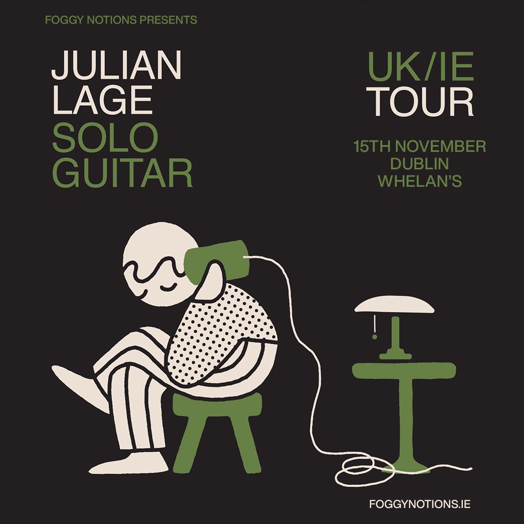 Julian Lage (solo guitar) @whelanslive tickets on sale Friday 10am whelanslive.com/event/julian-l…..