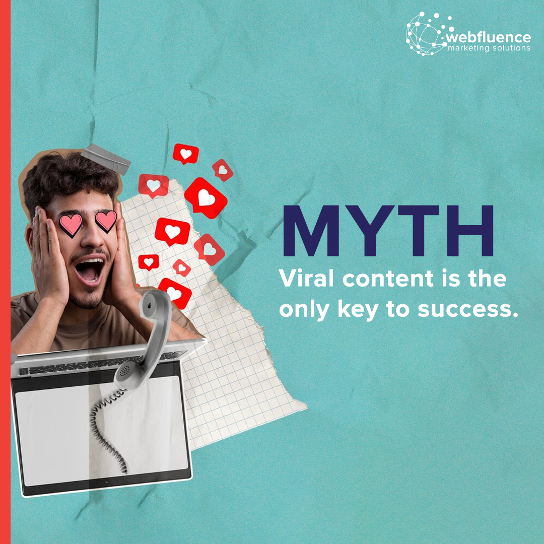 WebF_Official's tweet photo. This week's #MondayMythbusters tackles the idea that viral content is the ONLY path to marketing success. Newsflash: It's more like winning the lottery (a fun dream, but with a 1.2% chance!) The real winner? Consistent, high-quality content. https://t.co/J3FvTFdCH4