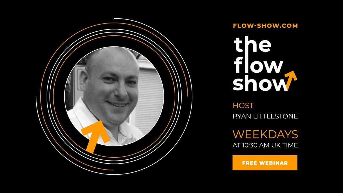 The Flow Show starts in 10 minutes, hosted by Ryan Littlestone. Register for free and join us live: bit.ly/3vYRI1L #FOREX #TRADING @forexflowlive @KVanderschrick @Vulgi @forexanalytix