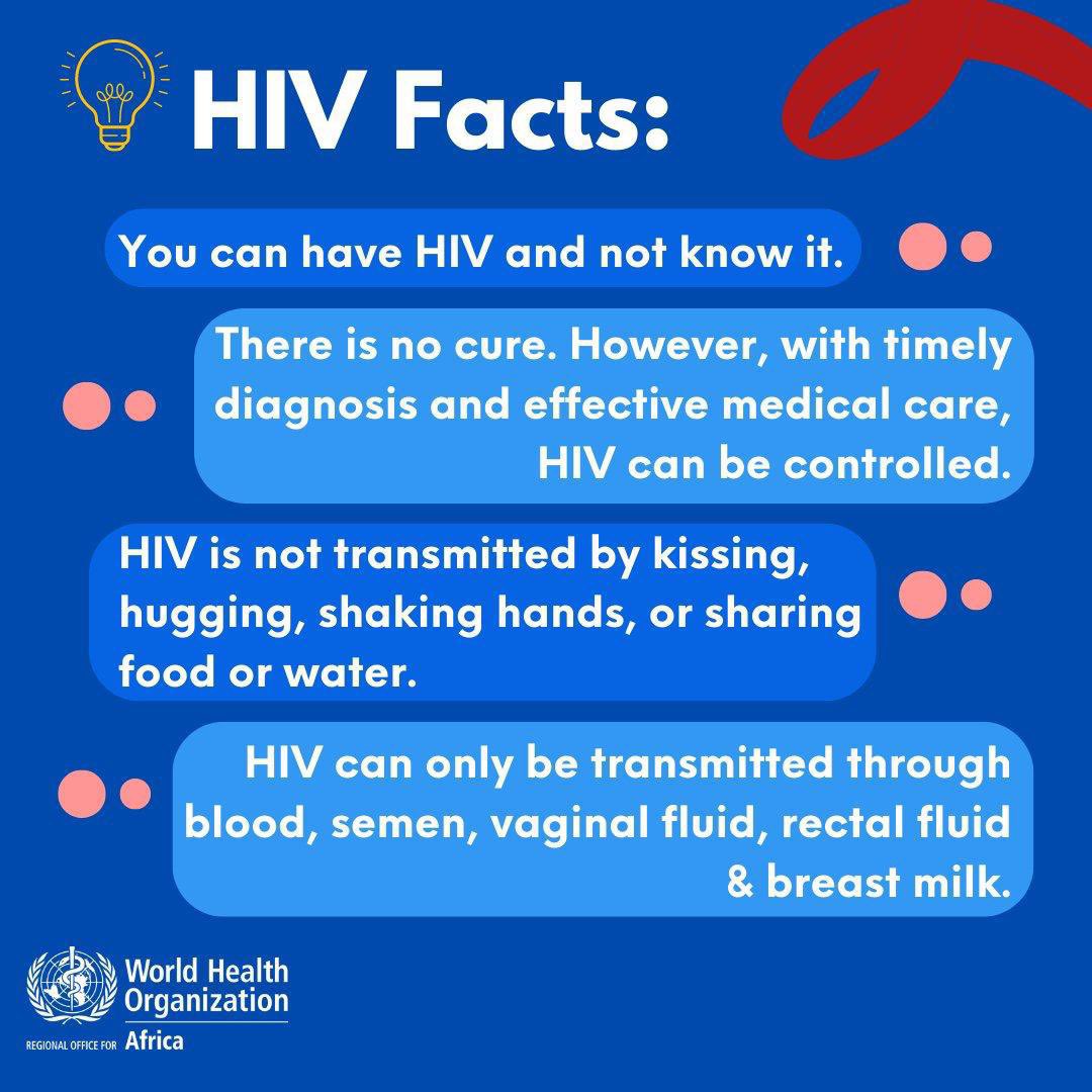 Discrimination is a significant barrier to #HIV testing, treatment & care. We can end the stigma by raising awareness, learning our facts & starting the conversation. Here are a few facts about #HIV👇🏿