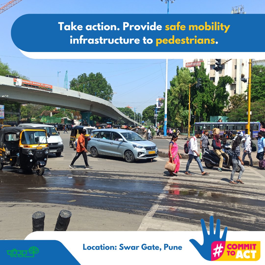 As per the Road Crash 2022 report by @MORTHIndia, the road crash fatalities is highest for two-wheeler riders, and the second highest fatality rate is that of #pedestrians at nearly 20% of all fatalities! #CommitToAct & provide safe mobility system! #RethinkMobility #MakeItSafe
