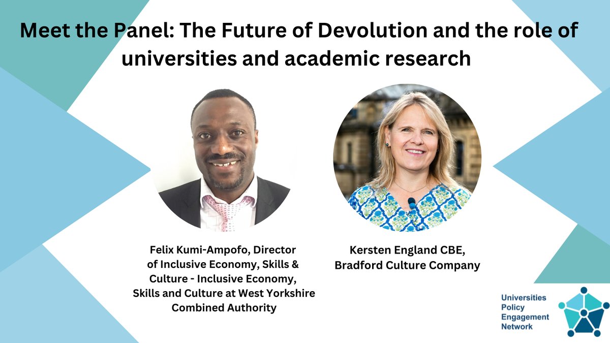 Interested in academic-policy engagement and the future of devolution?

On 9 July, Y-PERN partner <a href="/leedsbeckett/">Leeds Beckett</a> is hosting a fascinating event on the topic run by <a href="/PolicyUpen/">Universities Policy Engagement Network (UPEN)</a> - showcasing best practice academic policy engagement across the devolved UK.

bit.ly/4aroJ7t