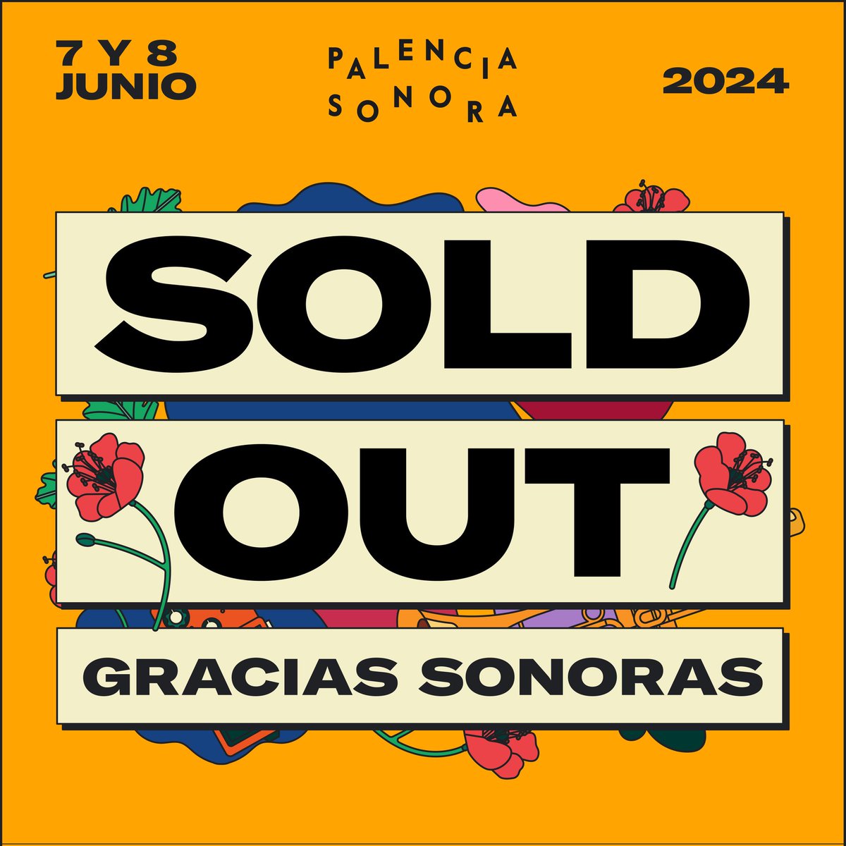 PalenciaSonora's tweet photo. 🌈 Si me preguntan... ¡TODO VENDIDO para nuestra XXI edición #PalenciaSonora2024 ! https://t.co/KkrY85B5fY