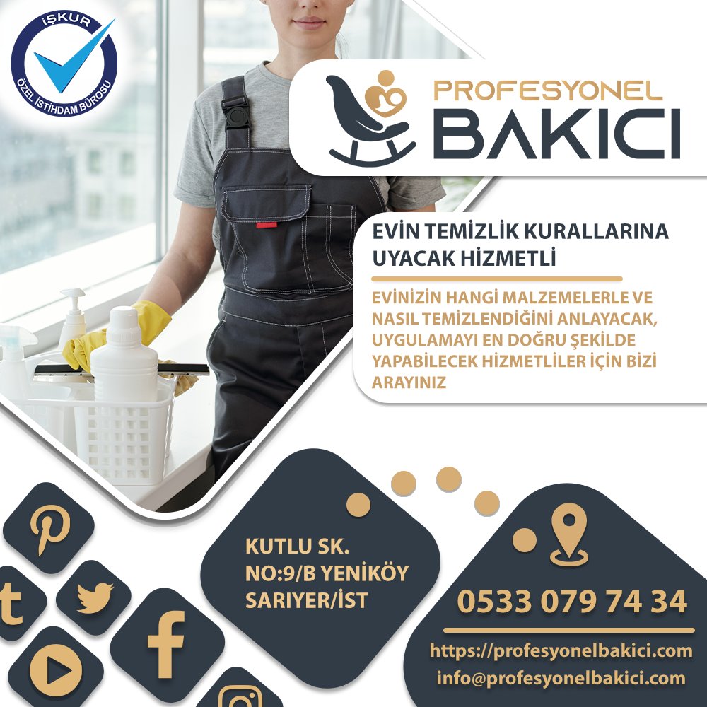 Profesyonel Bakıcı +905330797434
Evin temizlik kurallarına uyacak hizmetli

profesyonelbakici.com/ev-isi-hizmetl…

#temizlikçi #arapcabilen #hizmetçi #hizmetli #evyardimcisi #yatiliyardimci #yabanciyardimci #temizlikcibul #temizlikçikadın #gunduzlutemizlikci #yatilitemizlikci #bodrum #florya