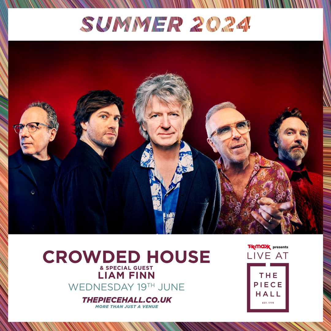 📢More support acts confirmed for @TKMaxx_UK presents Live at The Piece Hall 2024! Internationally acclaimed singer-songwriter Liam Finn will open the show for rock legends @CrowdedHouseHQ. Plus Halifax's own @StateOfError are the special guests for Brit Award-winning