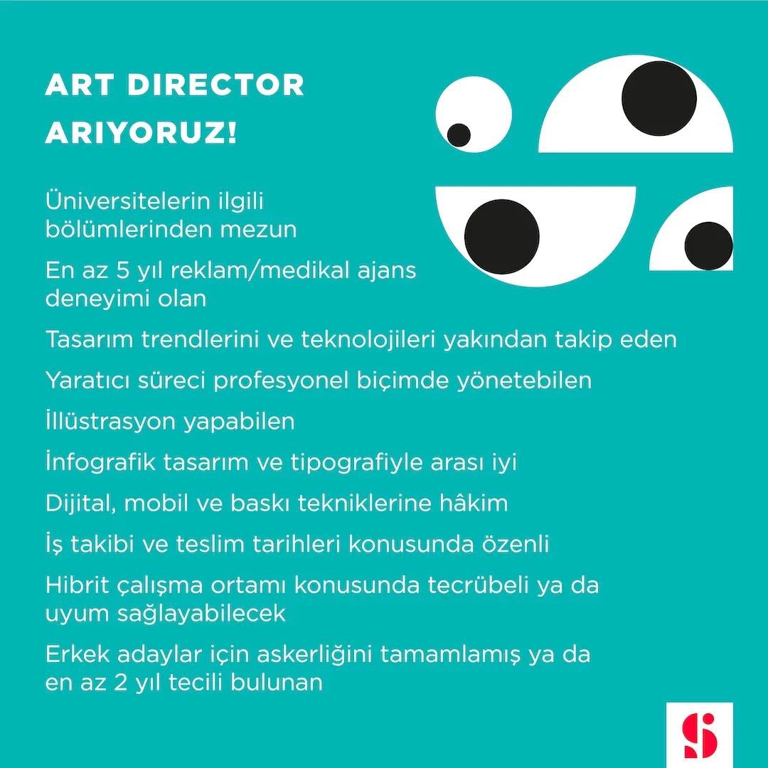 Art Director Aranıyor - SağlıkBahçesi👇➡️

📩 Başvuru: art@saglikbahceei.com (REF: ArtDirector) 👈
( SağlıkBahçesi )

#artdirector #grafiktasarımcı #ajansgiller