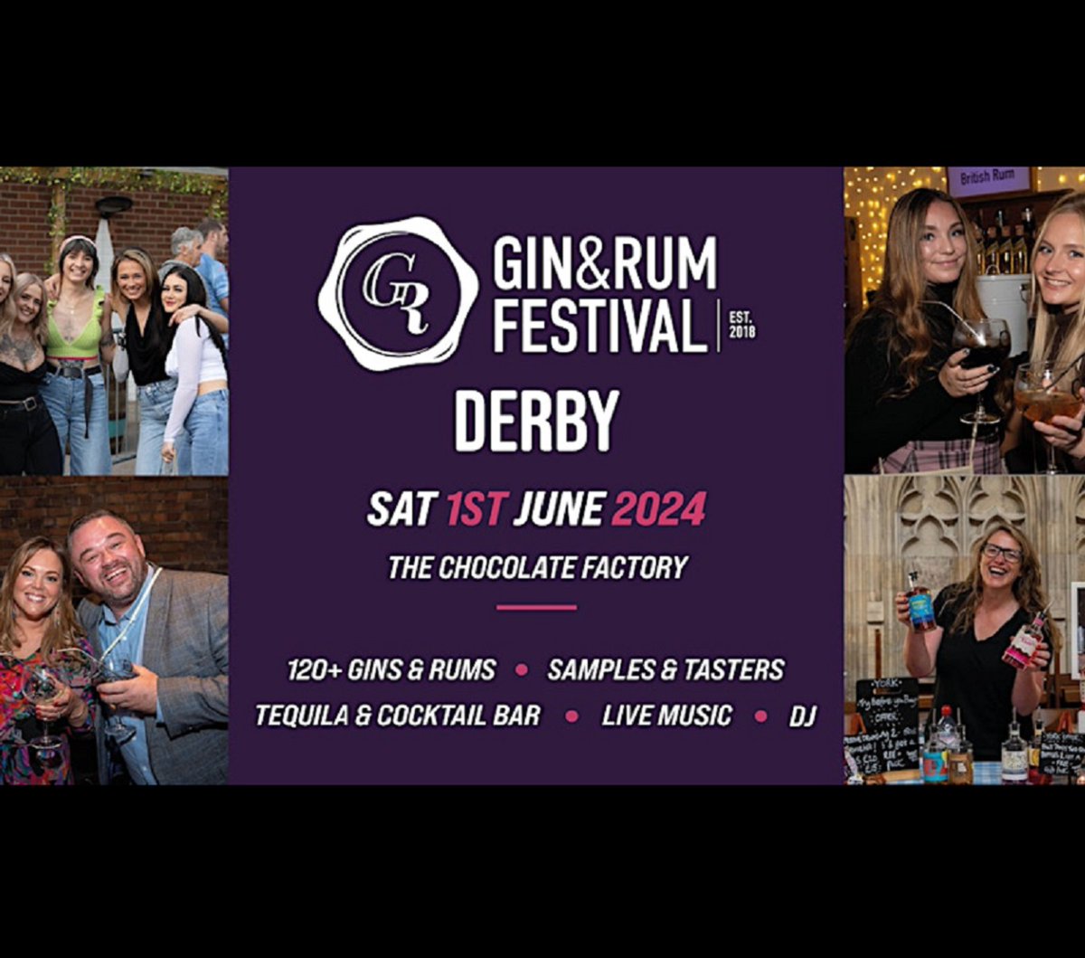 🍹Cheers to the @GinFestival Derby! 
Join @bustlermarket for an unforgettable session filled with the finest selection of gin and rum, live music, and expert masterclasses!
📆 1 June
Limited tickets available, so secure yours now ⬇ 
shorturl.at/7Pztj
#DerbyUK #GinAndRum