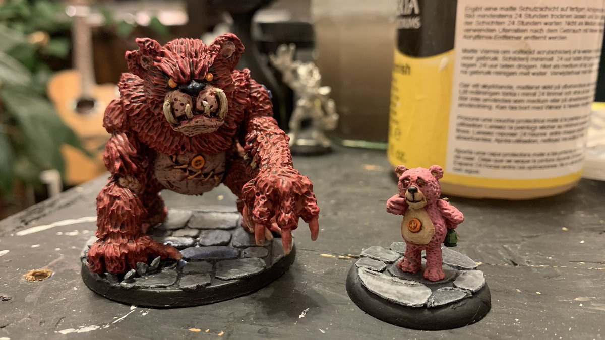 Freshly finished Bear-For and Bear-After from <a href="/NorthumbrianTin/">Northumbrian Tin Soldier</a>