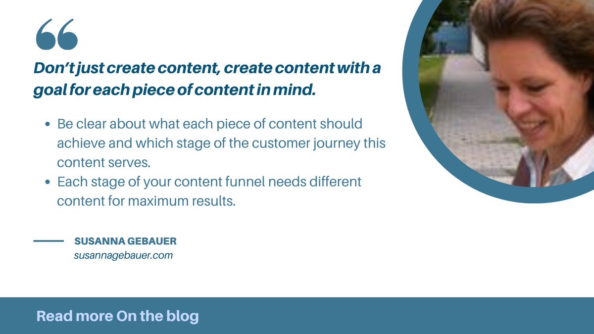 It is not always about creating more content. If your content marketing fails, maybe you simply need to create more targeted content, content that has a clear purpose - here is how to do that: susannagebauer.com/blog/funnel-co…