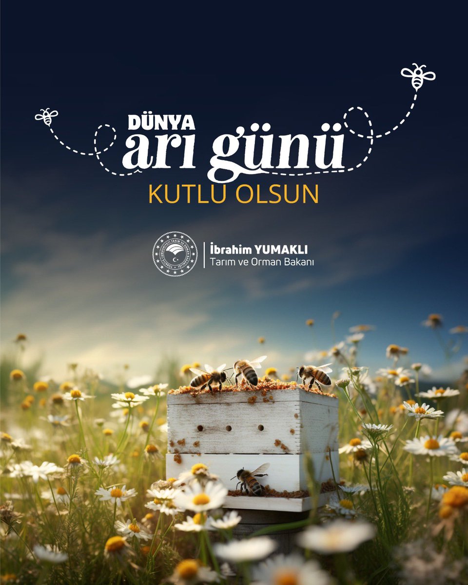 ibrahimyumakli's tweet photo. Dünya Arı Günü'nde arıcılarımıza güzel bir haberimiz var. 🍯

💬 Yakın zamanda hayata geçireceğimiz yeni destekleme modeli kapsamında;
🐝 Gezgin arıcılar ile genç ve kadın üreticilerimize ilave destekler vereceğiz. 

Aldığı destekleri bal gibi üretime dönüştürecek arıcılarımıza kolaylıklar diliyor, 20 Mayıs Dünya Arı Günü'nü kutluyorum.
