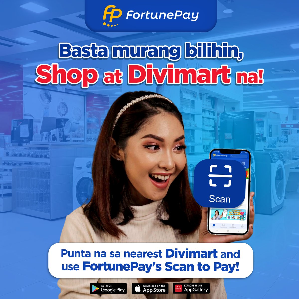 Pinadali pa ang pagbabayad dahil you can simply scan to pay gamit ang Fortune Pay
#FortunePay #EWallet #ScantoPay #Divimart #Shop