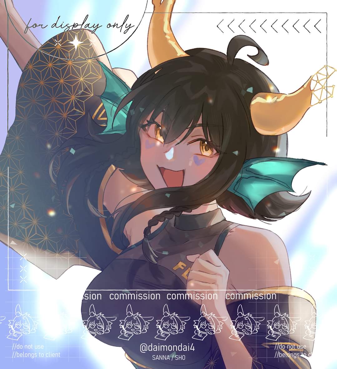 「Kiyo Ryomi's "Surprise Me!" Comms Thank 」|Sho | サンナ · comms on progressのイラスト