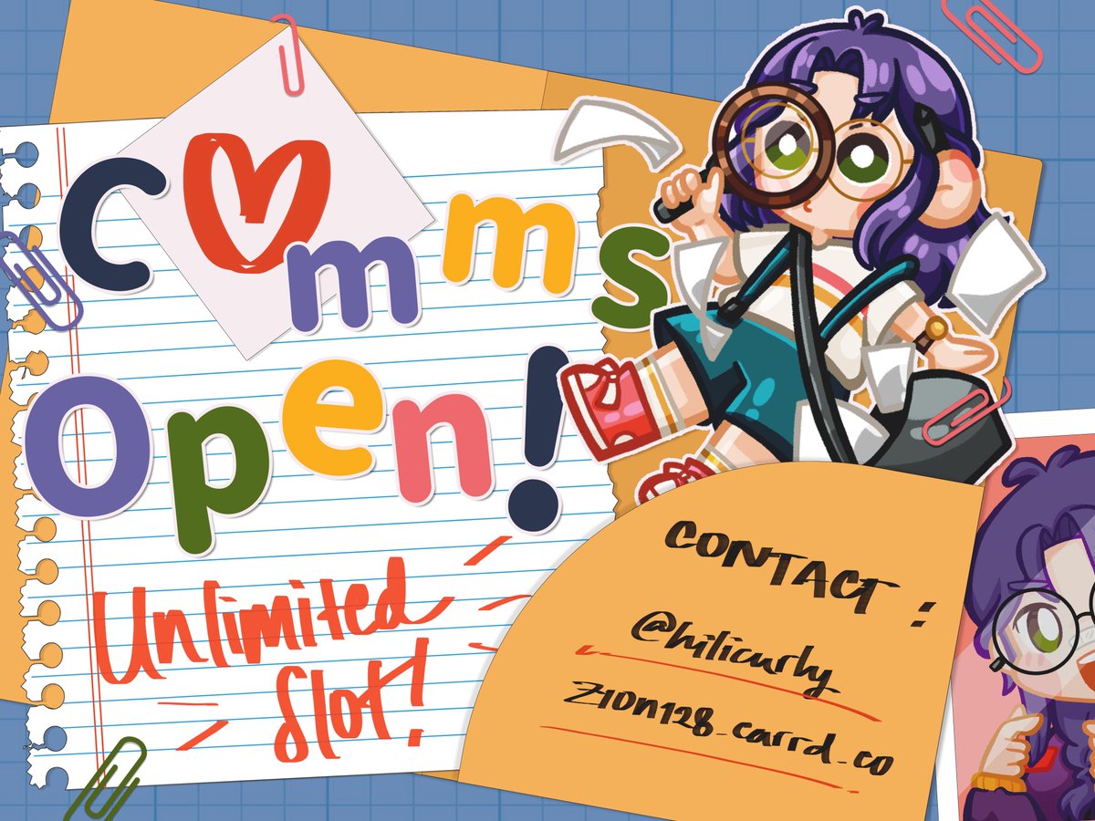 ZIONPOG's tweet photo. [ART C0MMISSI0N OPEN] RT/Likes are cherished! 

*Price will be slightly adjusted after I finished setting up my VGen page.

More : https://t.co/kqcANv05FS

#ZIONComms https://t.co/Te8gRZ8Gch