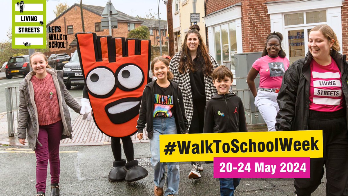 New #WalkToSchoolWeek research finds that 1 in 3 parents find the area outside their child’s school unsafe. When more of us walk, wheel, cycle, scoot – or park and stride – it's safer and more pleasant to walk to school. livingstreets.org.uk/press-media/da…