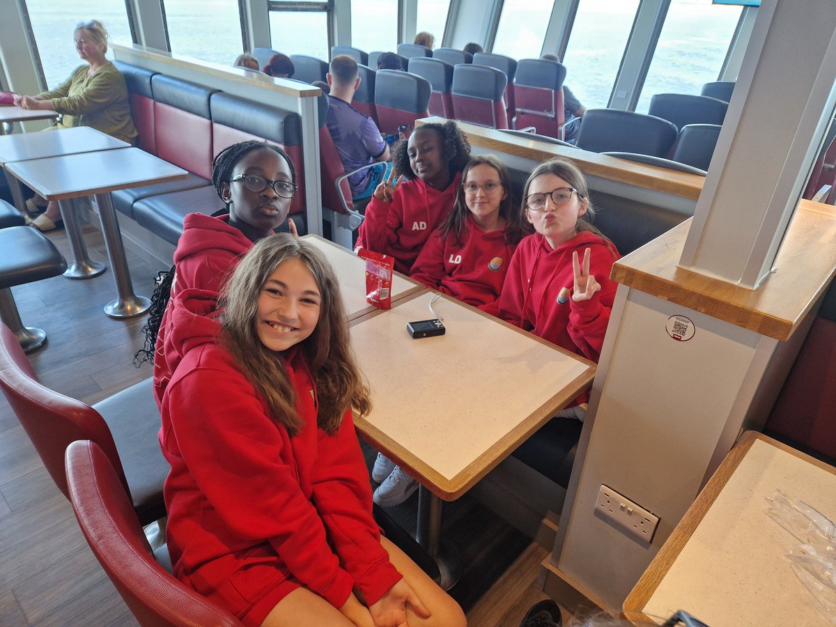 Year 6 have had an early start this morning and have arrived on the early ferry to the Isle of Wight! Ready to have some fun :)