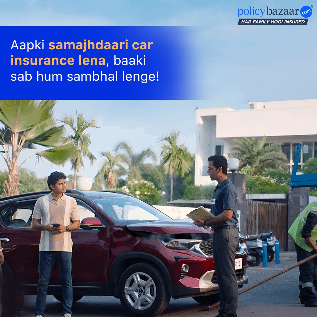 Take charge of your car's protection with a reliable car insurance and we'll manage everything else. Buy car insurance now and save up to ₹8,000*! #Policybazaar #Insurance #CarInsurance #CarRepair #ClaimSettlement #PolicybazaarforBusiness