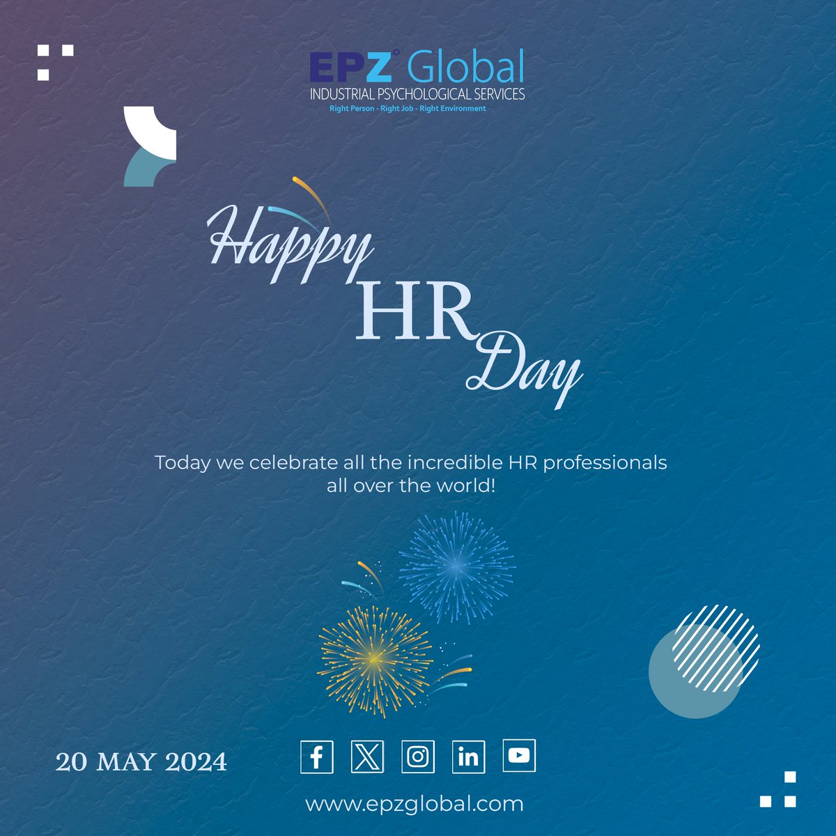 To all the incredible HR professionals out there, here's to a day filled with well-deserved recognition & appreciation #HRDay #HRHeroes #TeamAppreciation'