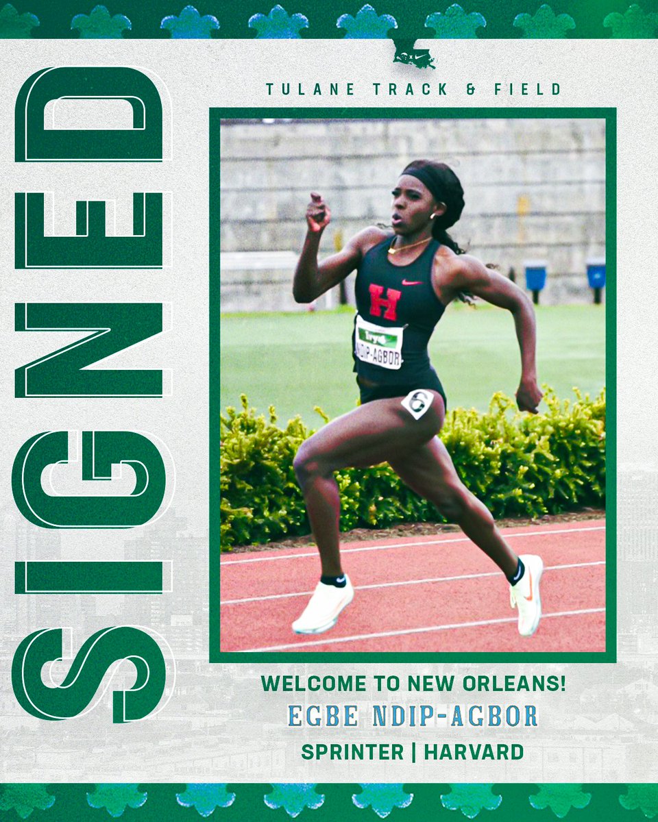 Adding Some Speed to the Squad!!!! Welcome to Tulane, Egbe She is a 2024 NCAA East First Round Qualifier in the 4x400 relay. #RollWave 🌊| #RunWave 👟| #SetTheStandard 📈