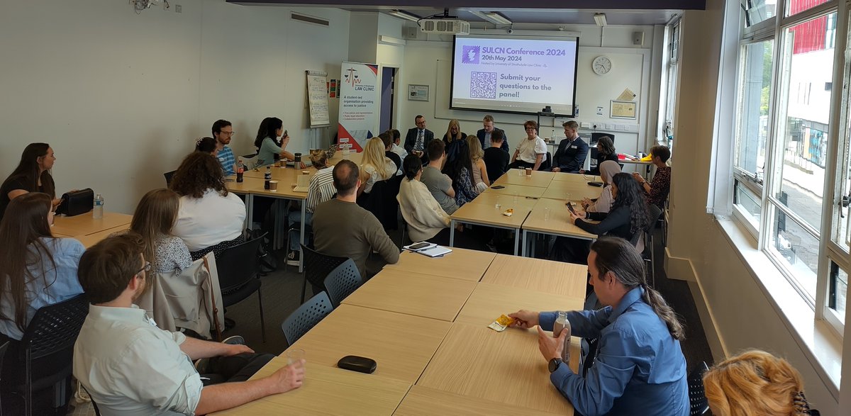 Our annual #SULCN conference is taking place at <a href="/UniStrathclyde/">University of Strathclyde</a>. Thanks to the team at <a href="/StrathLawClinic/">University of Strathclyde Law Clinic</a> who have brought this event together. We've had workshops about representation and teamwork in pro bono work, and now we've got an expert panel sharing their insights.