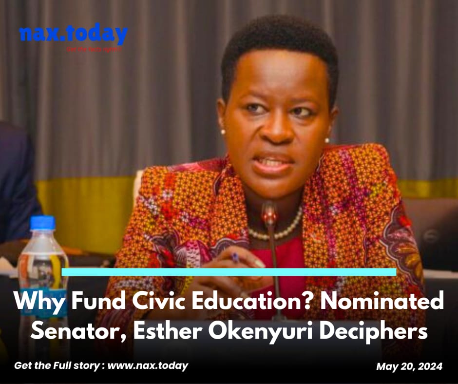 Dexmumo's tweet photo. Why Fund Civic Education? Nominated Senator, Esther Okenyuri Deciphers♨️ https://t.co/I3LAX6BGNf