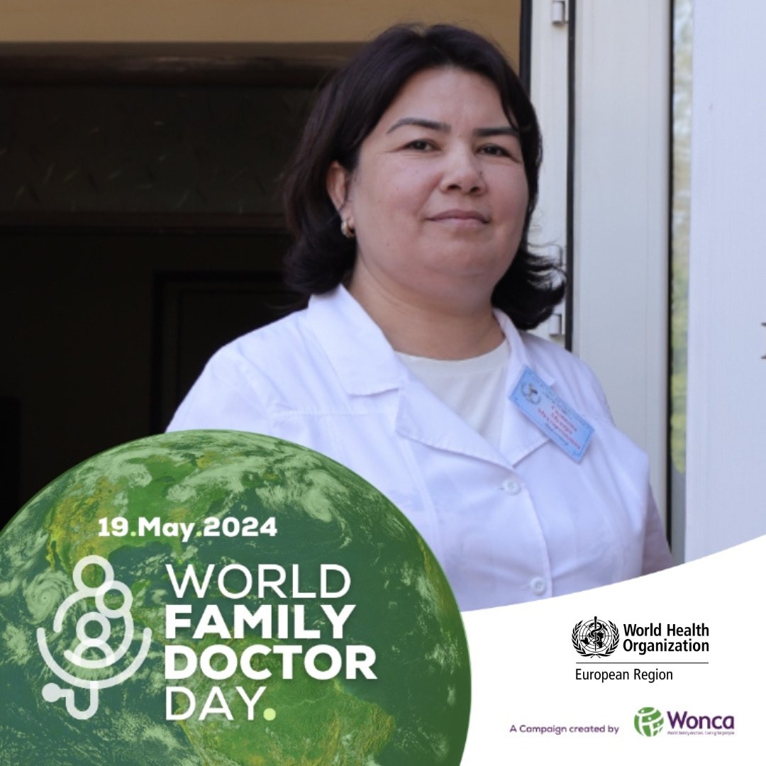 “The family physician is a good ally for making #healthylifestyle choices, placed to give information about environmental risk factors and how to mitigate them, whether from polluted air, water, or from smoking.” Dr Munirakhon Sodikova, a family #doctor from 🇹🇯 #WFDD2024