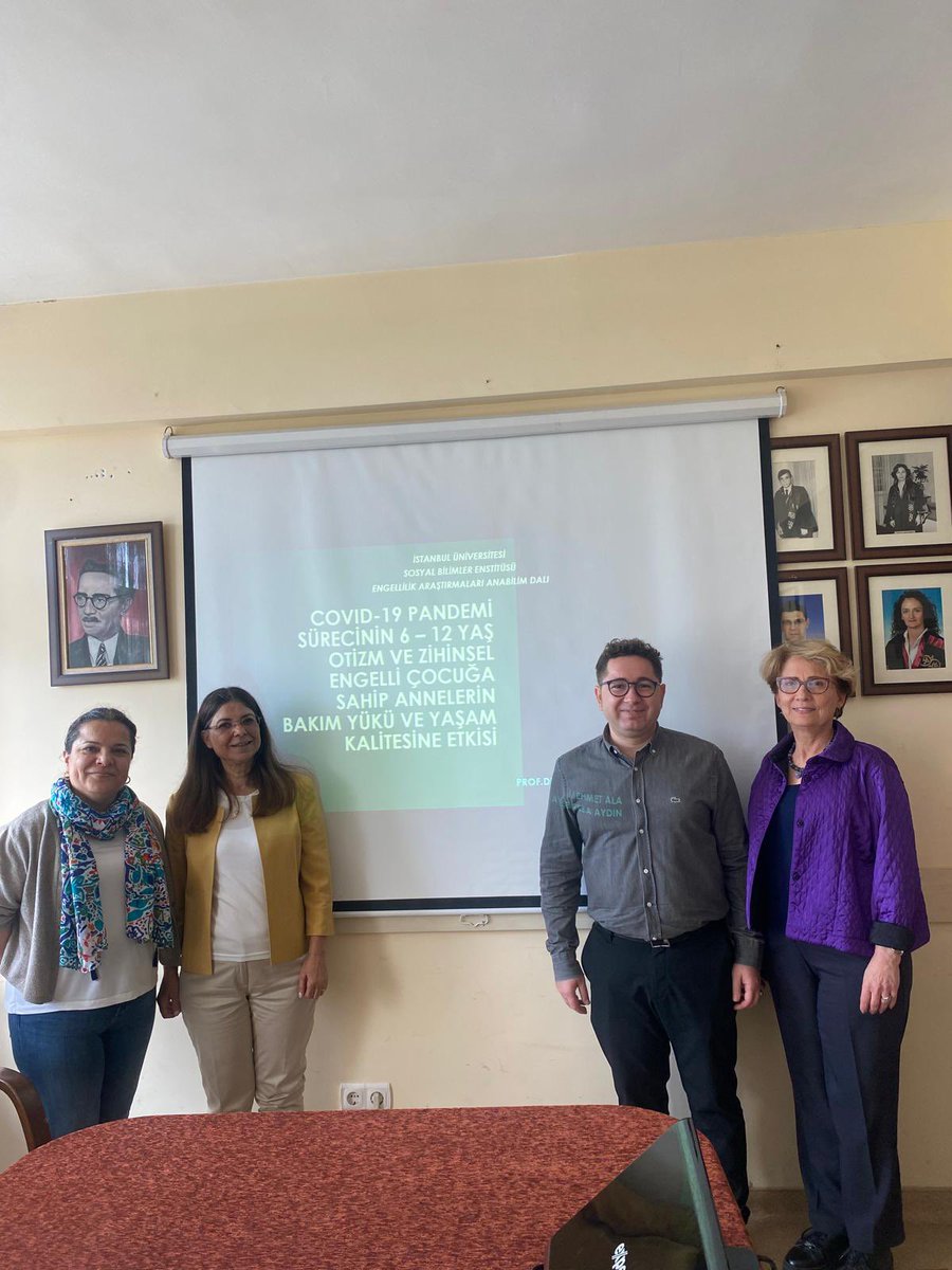 _ENUYGAR's tweet photo. İÜ SBE Engellilik Araştırmaları Yüksek lisans programı öğrencimiz Mehmet Ala, Prof. Dr. Resa Aydın’ın danışmanlığında hazırladığı, “Covid 19 Pandemi Sürecinin 6-12 yaş Otizm ve Zihinsel Engelli Çocuğa Sahip Annelerin Bakım Yükü ve Yaşam Kalitesine Etkisi” başlıklı tezini savundu. https://t.co/SPSsliv2r0