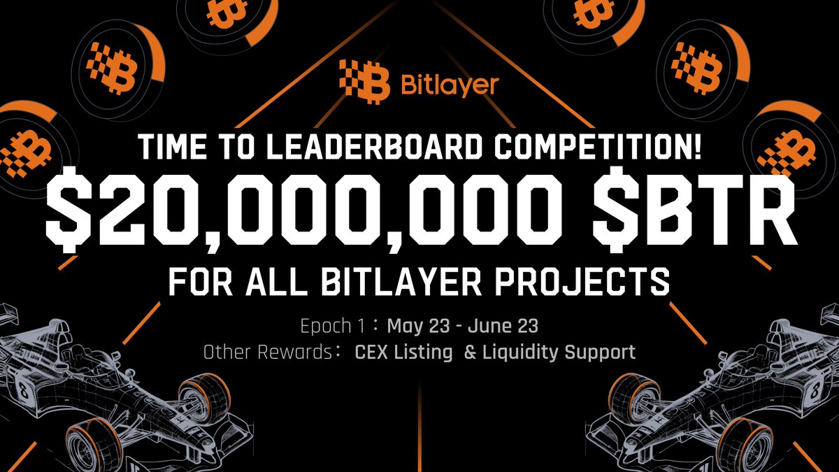 🚀 Get ready for Bitlayer's DApp Leaderboard Competition! 💫 🏆 $20M worth of token airdrops await on Bitlayer mainnet projects! Plus, Bitlayer offers a $2M listing fund and $100M liquidity support for all projects. 🗓️ Competition Schedule: - Epoch 1: May 23rd - June 23rd (4