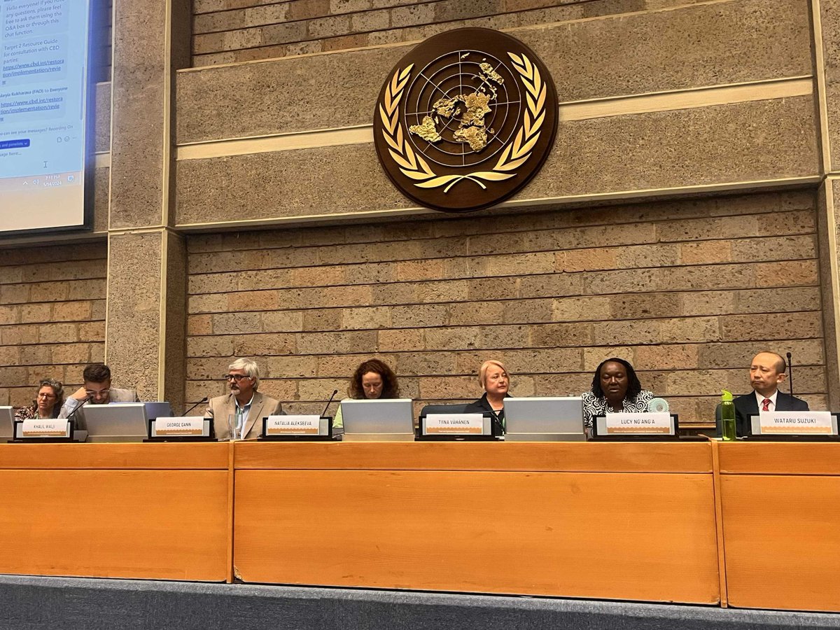SER and other partners of the UN Decade on Ecosystem Restoration recently introduced SER’s draft guide for implementing Target 2 of the Kunming-Montreal Global Biodiversity Framework at a side event is hosted by the Convention on Biological Diversity (CBD) in Kenya.