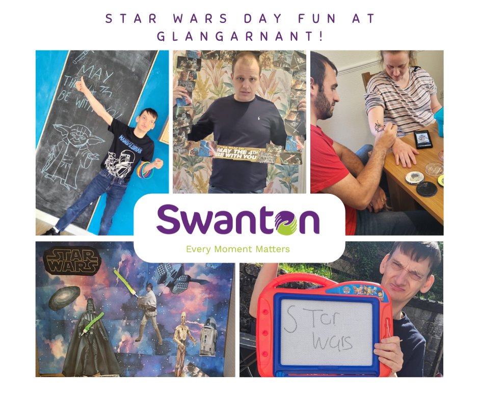 A flashback here to our Star Wars Day fun at Glangarnant! 🌠

What a fun day! 🤩

#SwantonEthos #Learningdisability #Maythe4thbewithyou