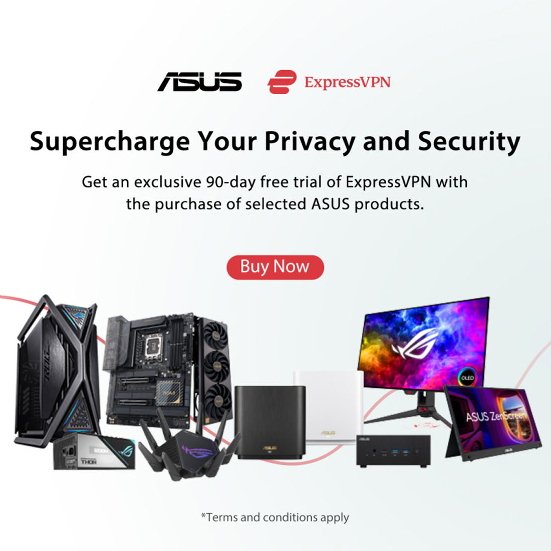 Offer ends tomorrow! Don't miss out! Keep your system safe and private with ExpressVPN when shopping for selected ASUS products at AWD-IT🔒 SHOP NOW > tinyurl.com/2vpypfz7 @asusuk @expressvpn #gamingsetup #gamingpc #pcgaming #gaming #asus #NvidiaRTX #ExpressVPN