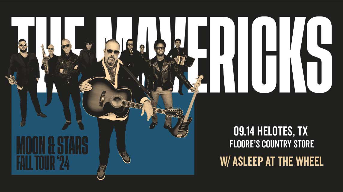 John T. Floore's (@floores) on Twitter photo Concert Announcement! September 14th! <a href="/MavericksMusic/">The Mavericks</a> return to Floore’s on their Moon & Stars tour w/ special guests <a href="/AATW1970/">Asleep at the Wheel</a> ! Artist presale begins Tues at 10am, Floore’s presale starts Thurs at 10am, and the general on sale begins Fri at 10am here: bit.ly/3WNCSIX Concert Announcement! September 14th! <a href="/MavericksMusic/">The Mavericks</a> return to Floore’s on their Moon & Stars tour w/ special guests <a href="/AATW1970/">Asleep at the Wheel</a> ! Artist presale begins Tues at 10am, Floore’s presale starts Thurs at 10am, and the general on sale begins Fri at 10am here: bit.ly/3WNCSIX