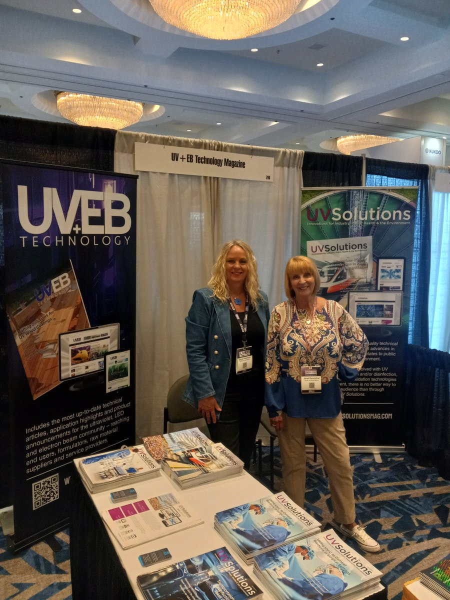 First day exhibiting at RadTech UV+EB 2024!
