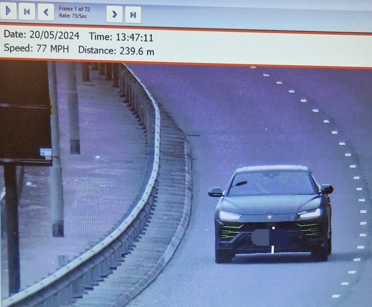 gmptraffic's tweet photo. #Fatal4 | Speeding is one of the leading contributing factors of deaths on the roads.
Help us to keep our roads safe by slowing down and looking out for other road users.
#TrafficPCSO XQ51 on East Lancs Road this afternoon, 77mph is not acceptable. https://t.co/poYw07LIi1