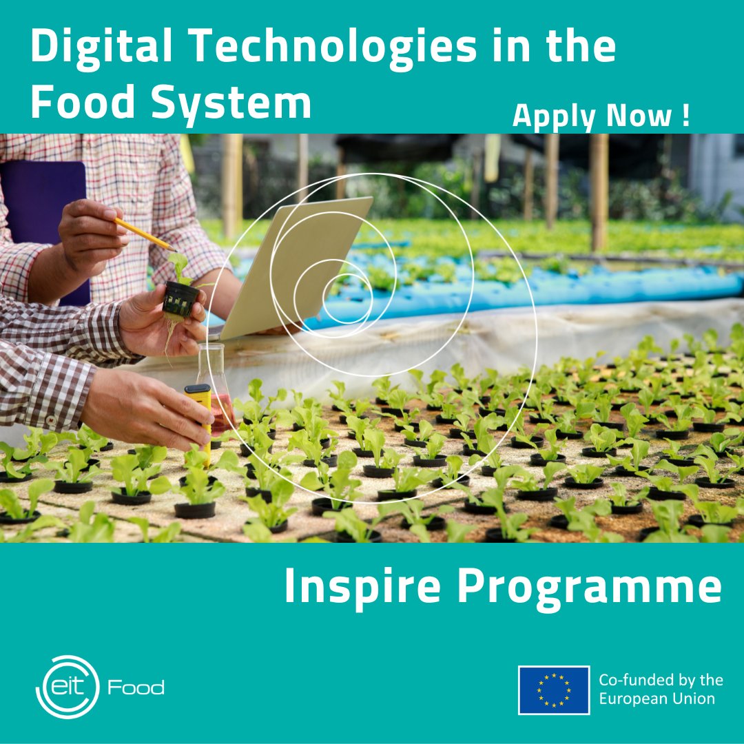 SMcLaughlinQUB's tweet image. Apply now to join our innovative course on digital #agrifood technologies. Dive into the future of agriculture, enhance your skills, and lead the change in sustainable farming and food production. 🌱🚜 #AgTech #SmartFarming #FutureOfFood

Click for info 👇learning.eitfood.eu/courses/inspir…
