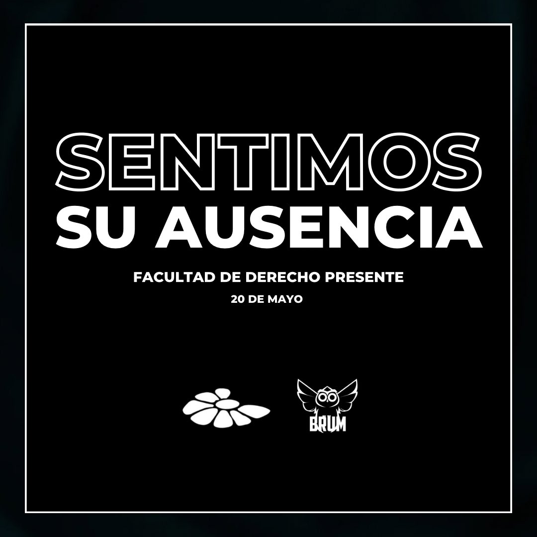 Facultad de Derecho, presente.