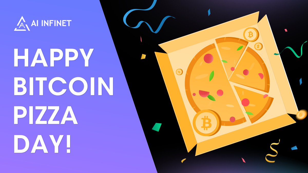 Happy #Bitcoin Pizza Day!🍕

Join us in celebrating the past, present, and future of #crypto with AI Infinet!✨

Come and claim your early XP for a surprise!👾
zealy.io/cw/aiinfinet/q…

#Web3AI #AiInfinet