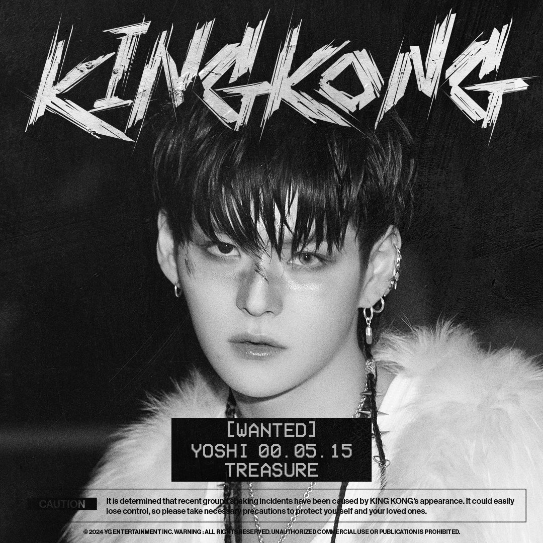 TREASURE reveals JUNKYU and YOSHI concept posters for 'KING KONG.'
