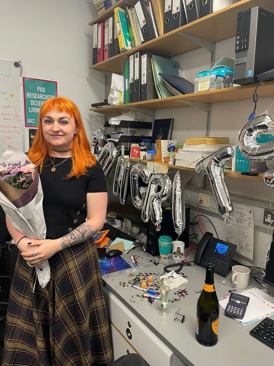 DunneGroupTCD's tweet photo. And there goes PhD no. 3 from the Dunne Group! 🥳🔥 

Massive congrats to Dr. Annie Regan @annielovespi on successfully defending her PhD thesis last Thursday! 👏🏻🥹

Many thanks to Wolfgang Schmitt @TCD_Chemistry and Dermot Brougham @ucdchemistry for examining. https://t.co/qSmu9L817V