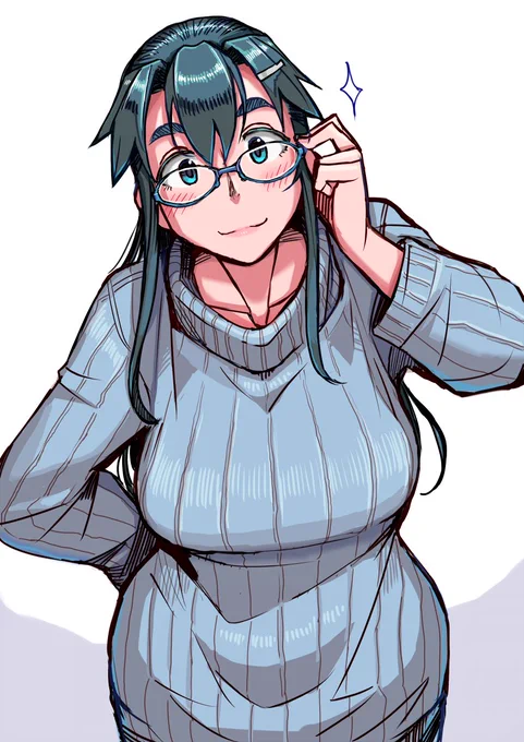 #無言で眼鏡娘をあげる見た人もやる 