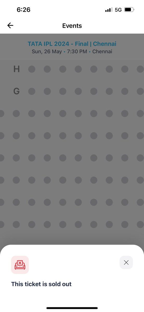 croy4u's tweet photo. @paytminsider Waited for 2.5 hours just yo see grayed out stands… for both qualifier and final in Chennai…it’s says sold out.. https://t.co/56QulimVcQ