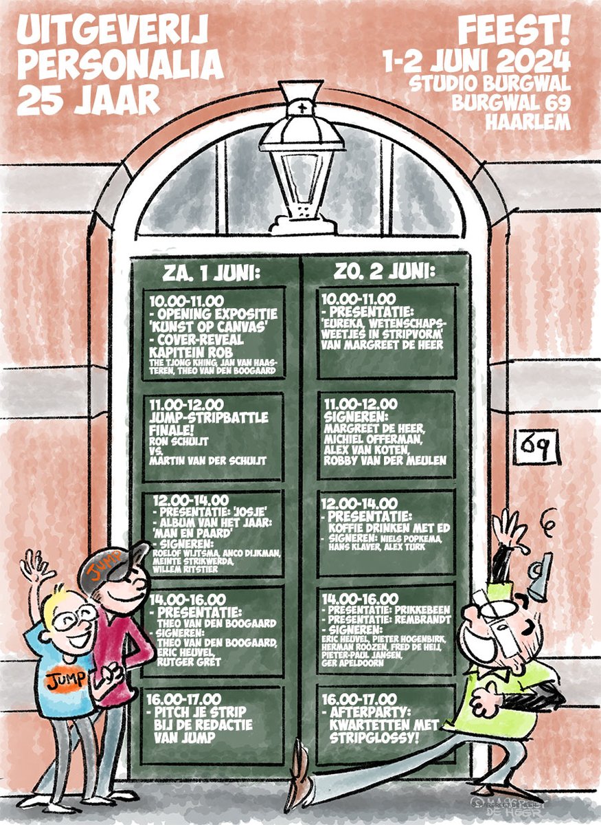 Uitgeverij Personalia viert zijn 25-jarig jubileum tijdens Stripdagen Haarlem met ruim twintig stripmakers en diverse boeklanceringen! Bekijk hier het volledige programma: uitgeverijpersonalia.nl/uitgeverij-per…  <a href="/StripdagenHRLM/">Stripdagen Haarlem</a> #strips