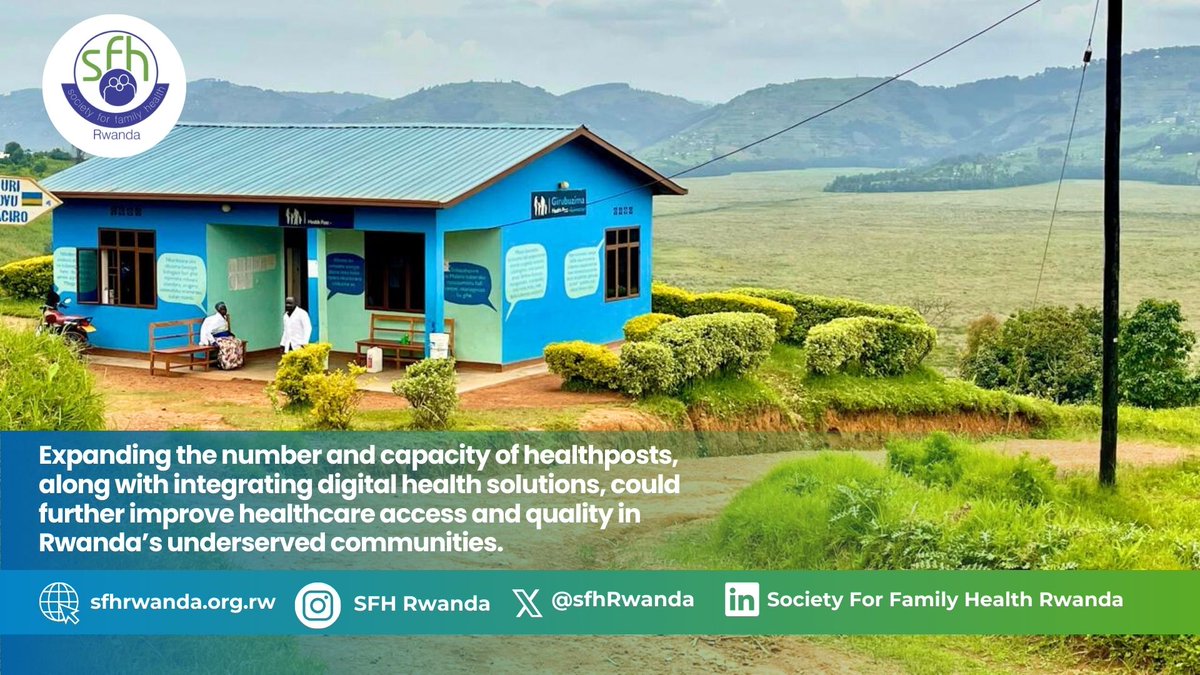 🏥#Healthposts in Rwanda help ensure that even those in the most remote areas can lead #healthier lives. 👩🏽‍⚕️ 💰Continued support and investment in #healthposts are essential for sustaining and enhancing their impact on community health & well-being for #Rwanda. 🇷🇼 #HealthForAll